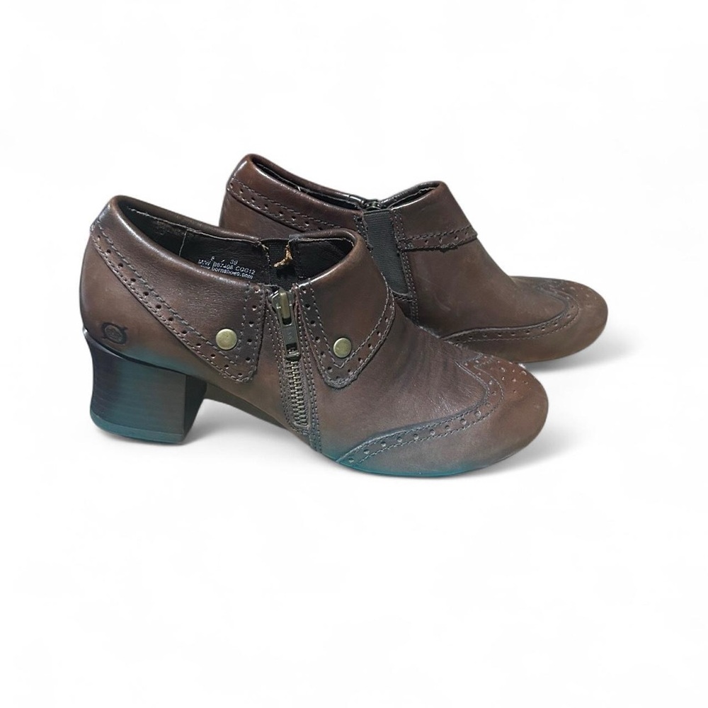 Born Dark Brown Ankle Booties